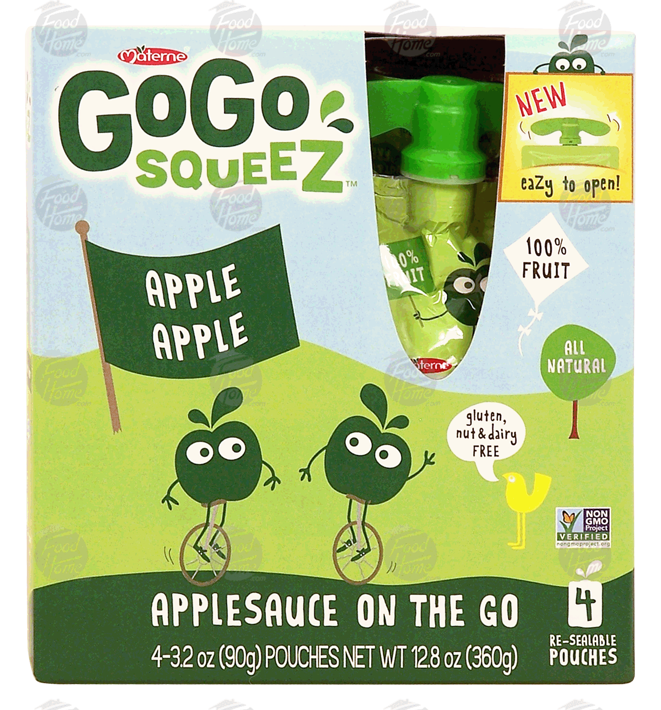 Go Go Squeez  applesauce, 4-pouches Full-Size Picture